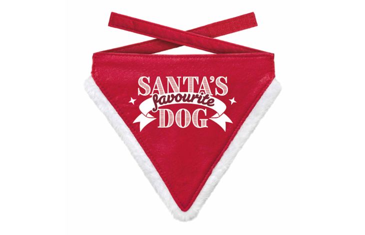 Plenty Gifts Bandana Xmas Favorite Dog Red S