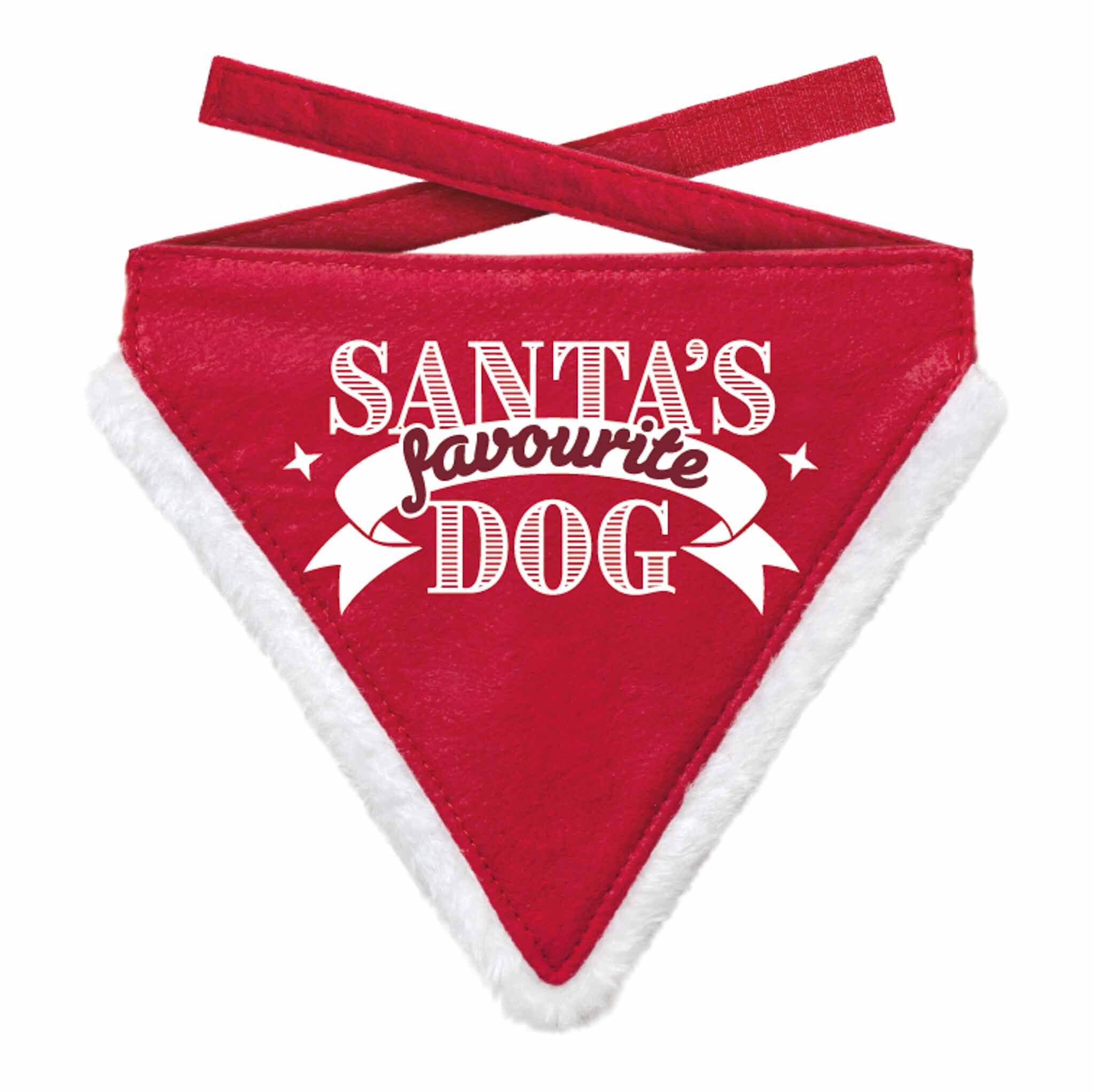 Plenty Gifts Bandana Xmas Favorite Dog Red M