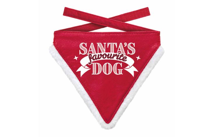 Plenty Gifts Bandana Xmas Favorite Dog Red M