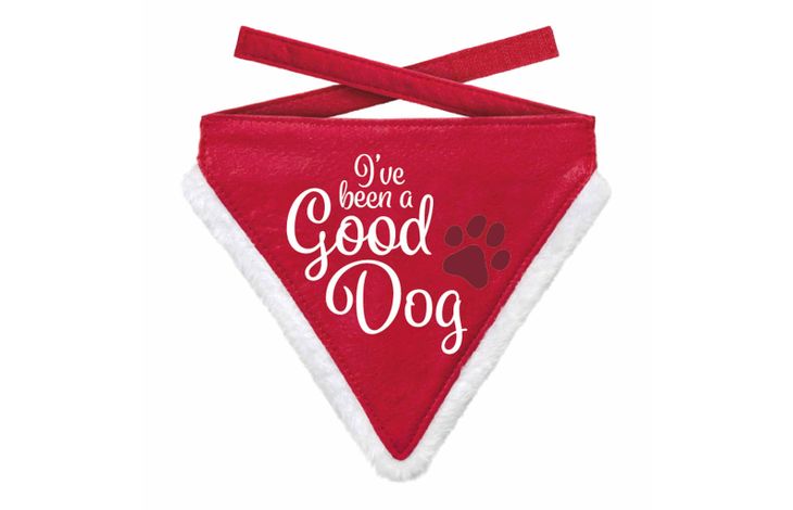 Plenty Gifts Bandana Xmas Good Dog Red M
