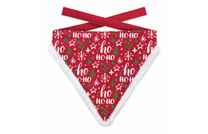 Plenty Gifts Bandana Xmas HoHo Dog Red XL