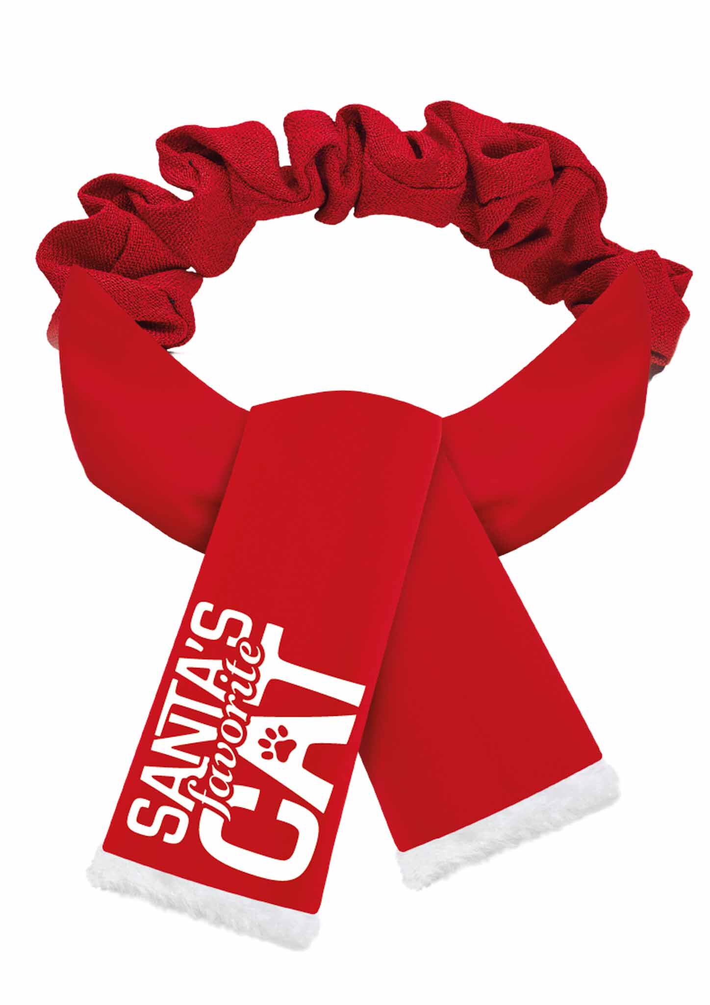 Plenty Gifts Scarve Xmas Favorite Cat Red S