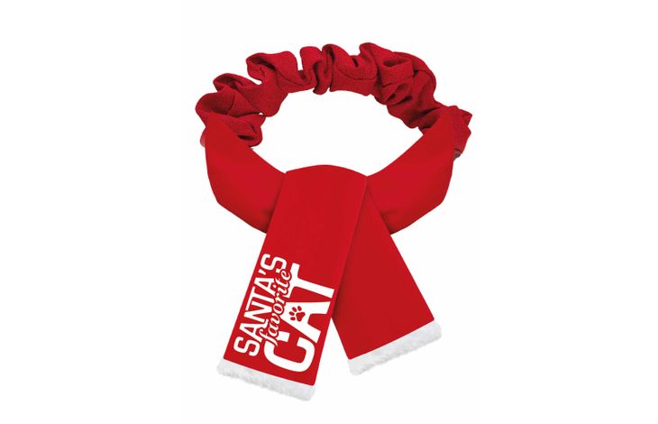 Plenty Gifts Scarve Xmas Favorite Cat Red S