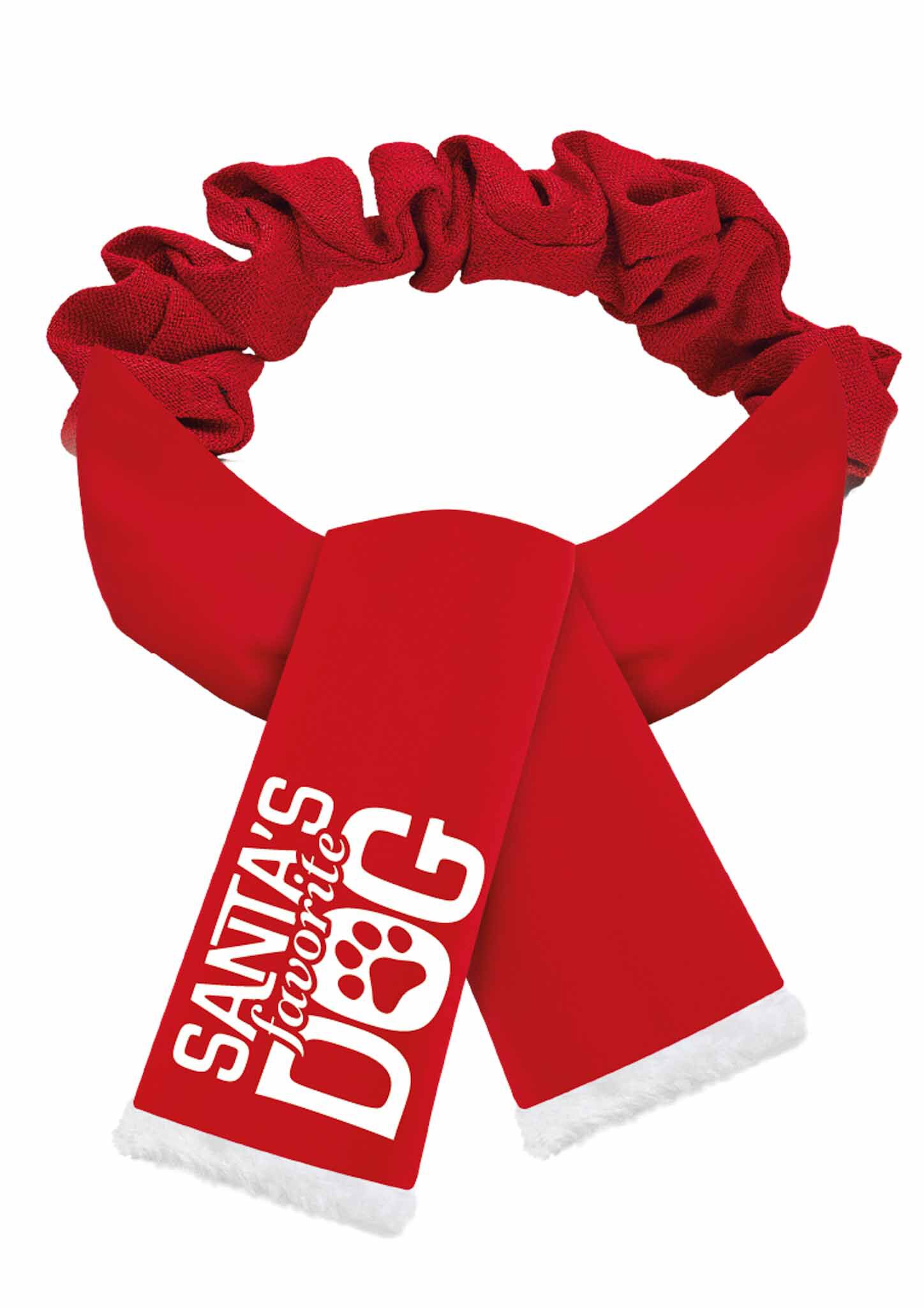 Plenty Gifts Scarve Xmas Favorite Dog Red S