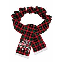 Plenty Gifts Sjaal Kerst Good Hond Rood Groen L