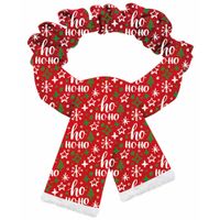 Plenty Gifts Sjaal Kerst HoHo Hond Rood M