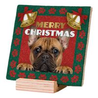 Plenty Gifts Deco Tile Xmas French Bulldog