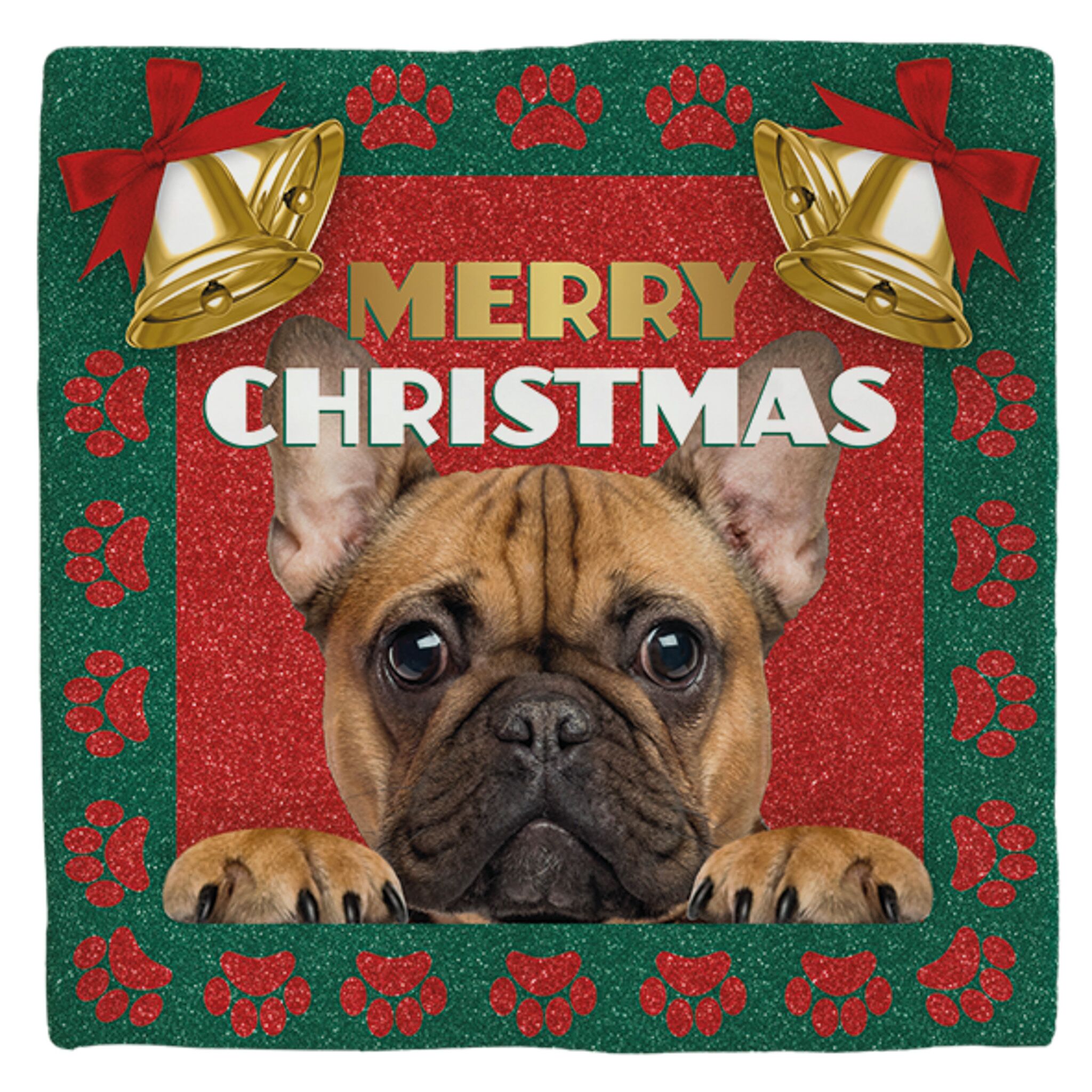 Plenty Gifts Deco Tile Xmas French Bulldog