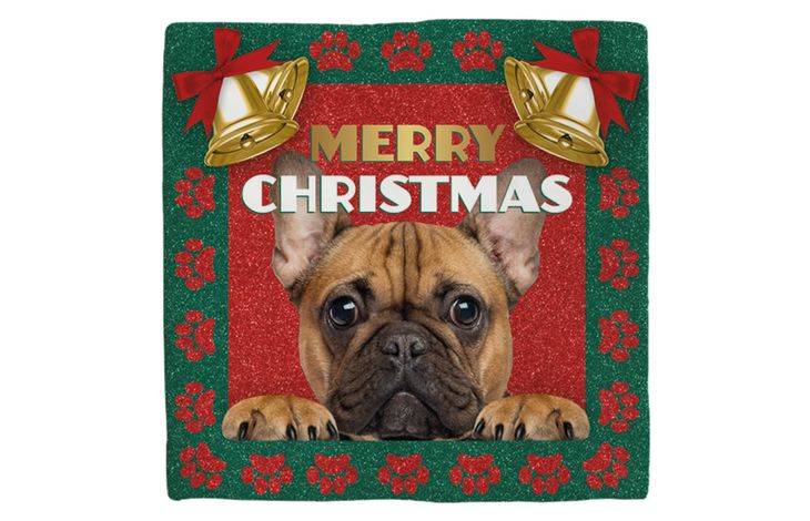 Plenty Gifts Deco Tile Xmas French Bulldog