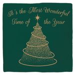 Deco Tile Xmas Most Wonderful Time Green