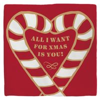 Plenty Gifts Deco Tile Xmas All I Want For Xmas Candy Red