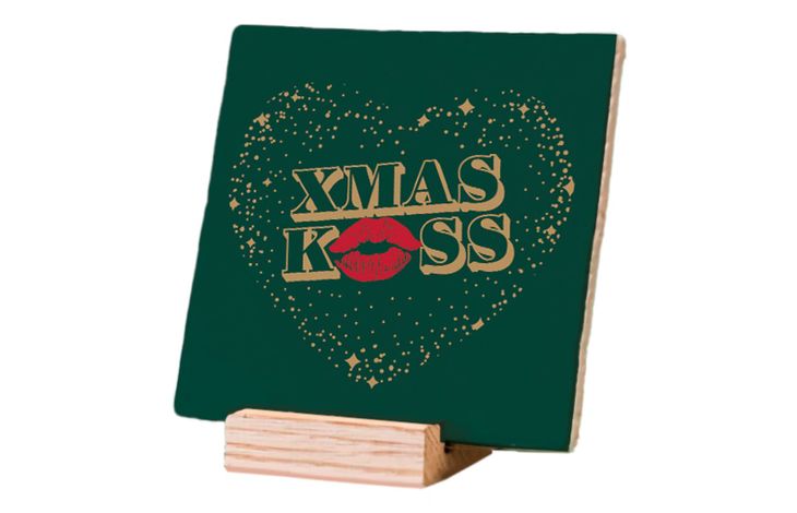 Plenty Gifts Deco Tile Xmas Xmas Kiss