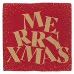 Deco Tile Xmas Merry Xmas Red