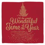 Deco Tile Xmas Most Wonderful Time Red