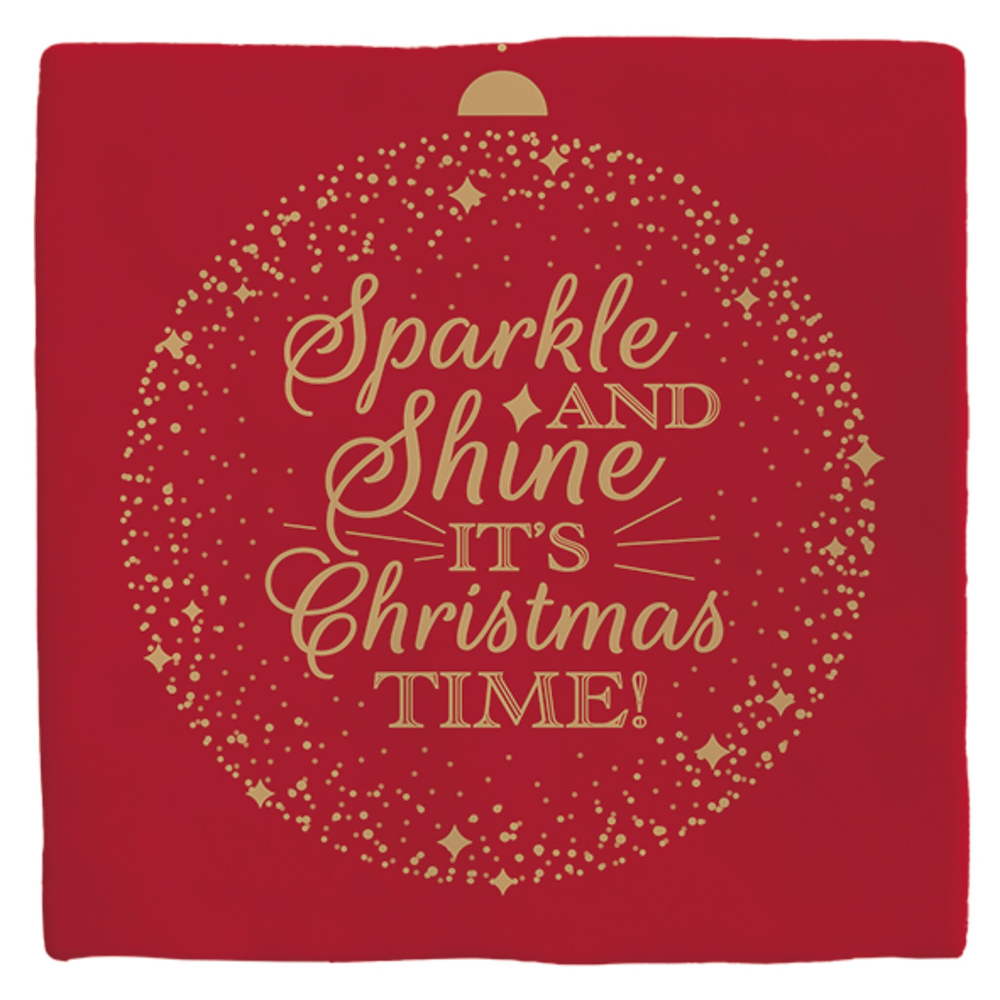 Plenty Gifts Deco Tile Xmas Sparkle And Shine