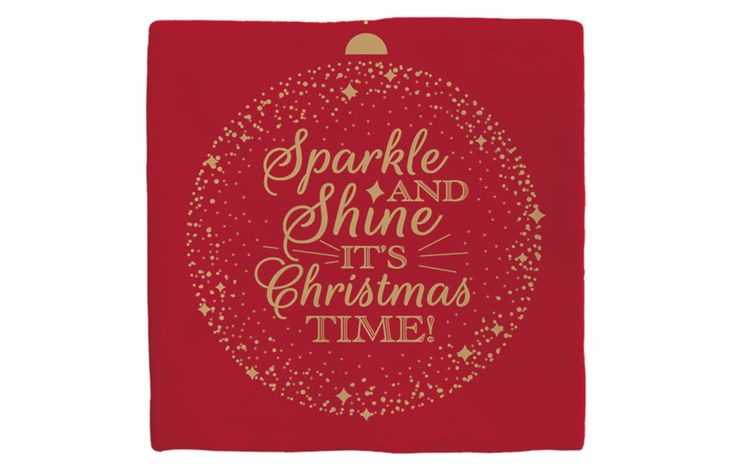 Plenty Gifts Deco Tile Xmas Sparkle And Shine