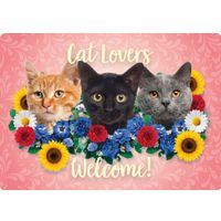 Plenty Gifts Bord blik Cat Lovers Welcome (h)
