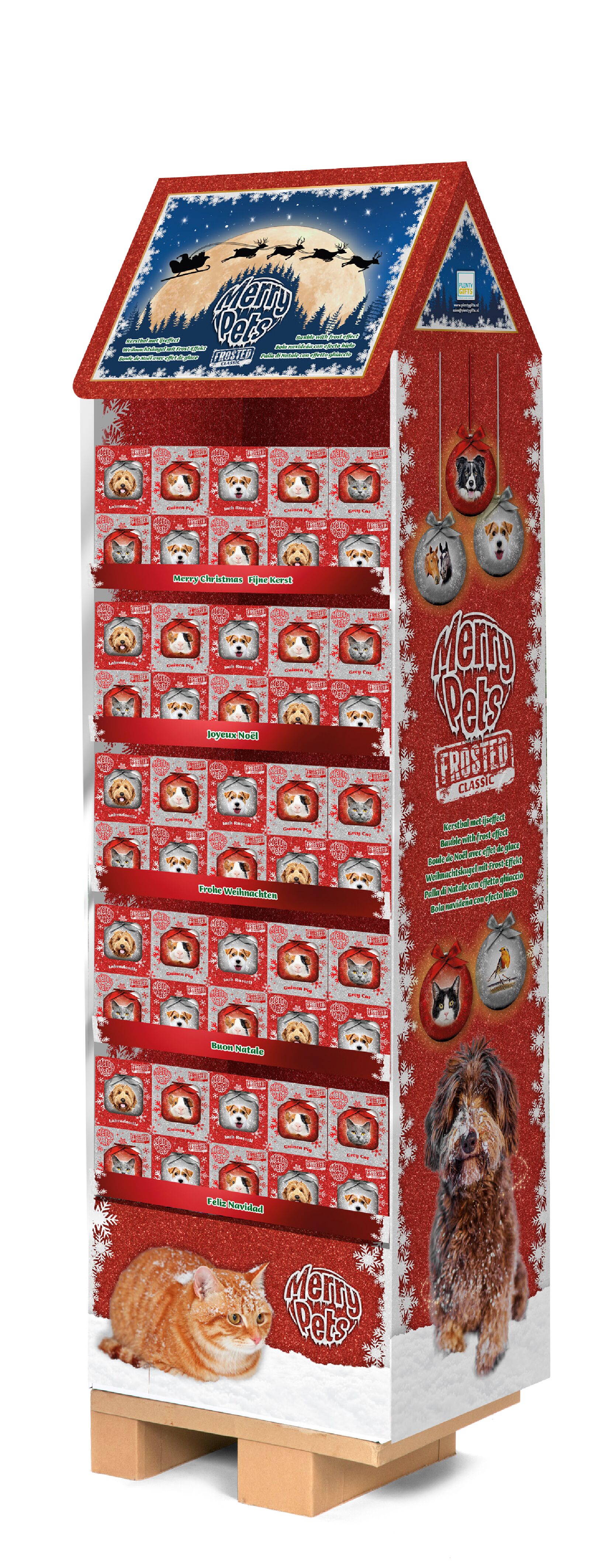 Plenty Gifts Display Frosted Kerstballen 200 st.