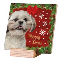 Plenty Gifts Deco Tile Xmas Shih Tzu