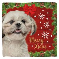 Plenty Gifts Deco Tile Xmas Shih Tzu