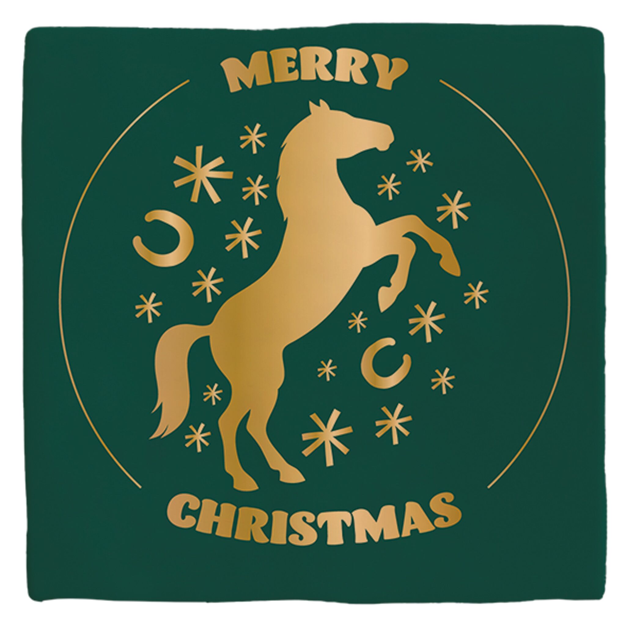 Plenty Gifts Deco Tile Xmas Horse