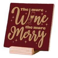 Plenty Gifts Deco Tile Xmas  The More Wine