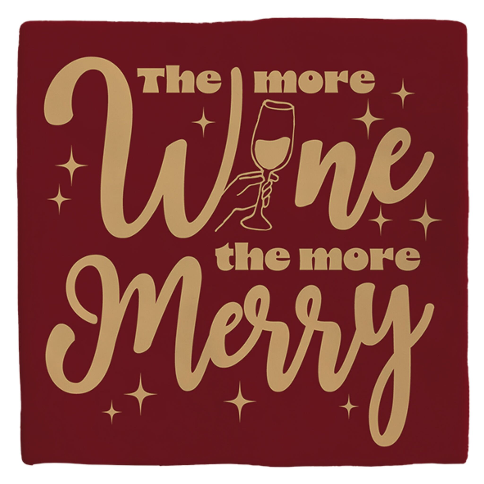 Plenty Gifts Deco Tile Xmas  The More Wine