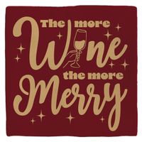 Plenty Gifts Deco Tile Xmas  The More Wine