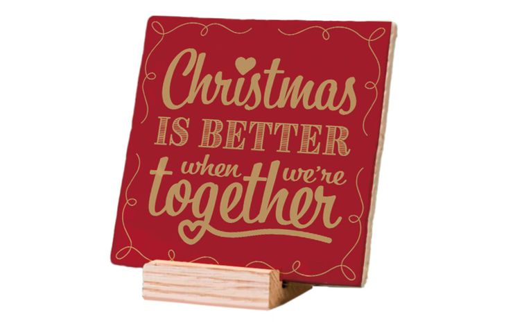 Plenty Gifts Deco Tile Xmas  Christmas Is Better