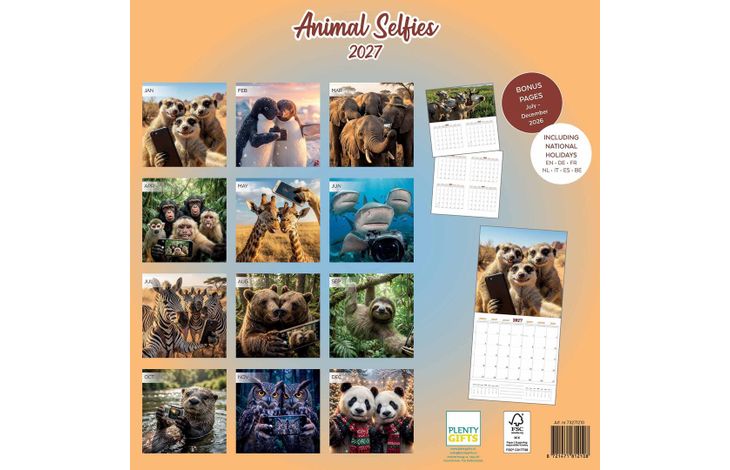 Plenty Gifts Kalender 27 Animal Selfies pg