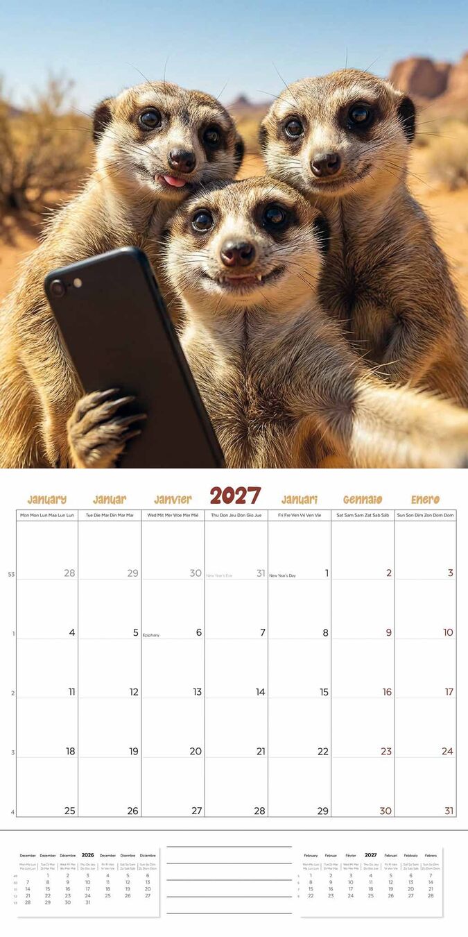 Plenty Gifts Kalender 27 Animal Selfies pg