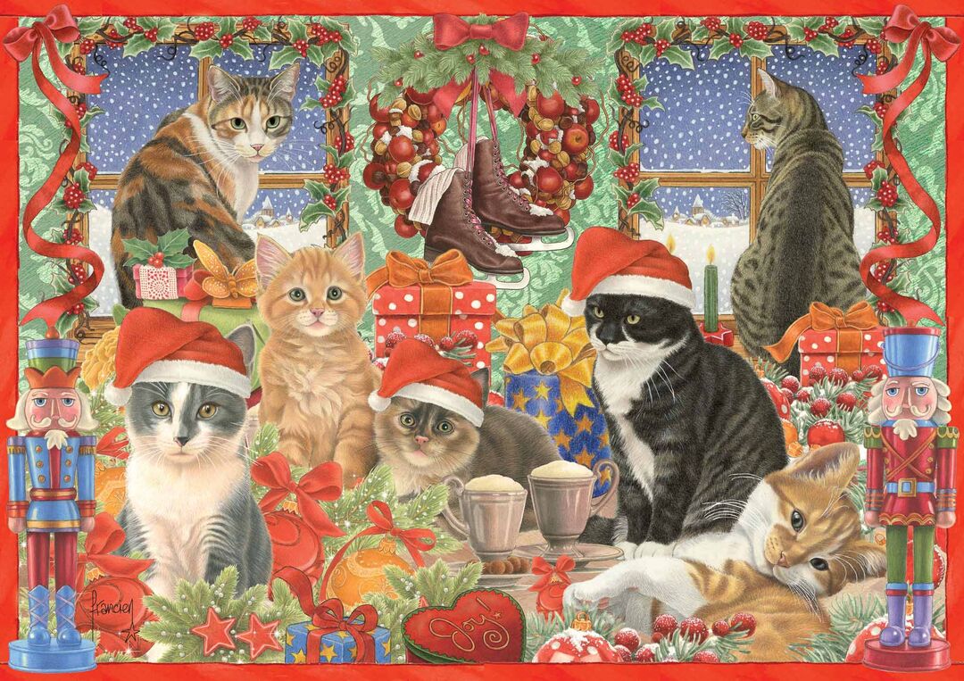 Plenty Gifts Puzzel Xms Franciens Katten