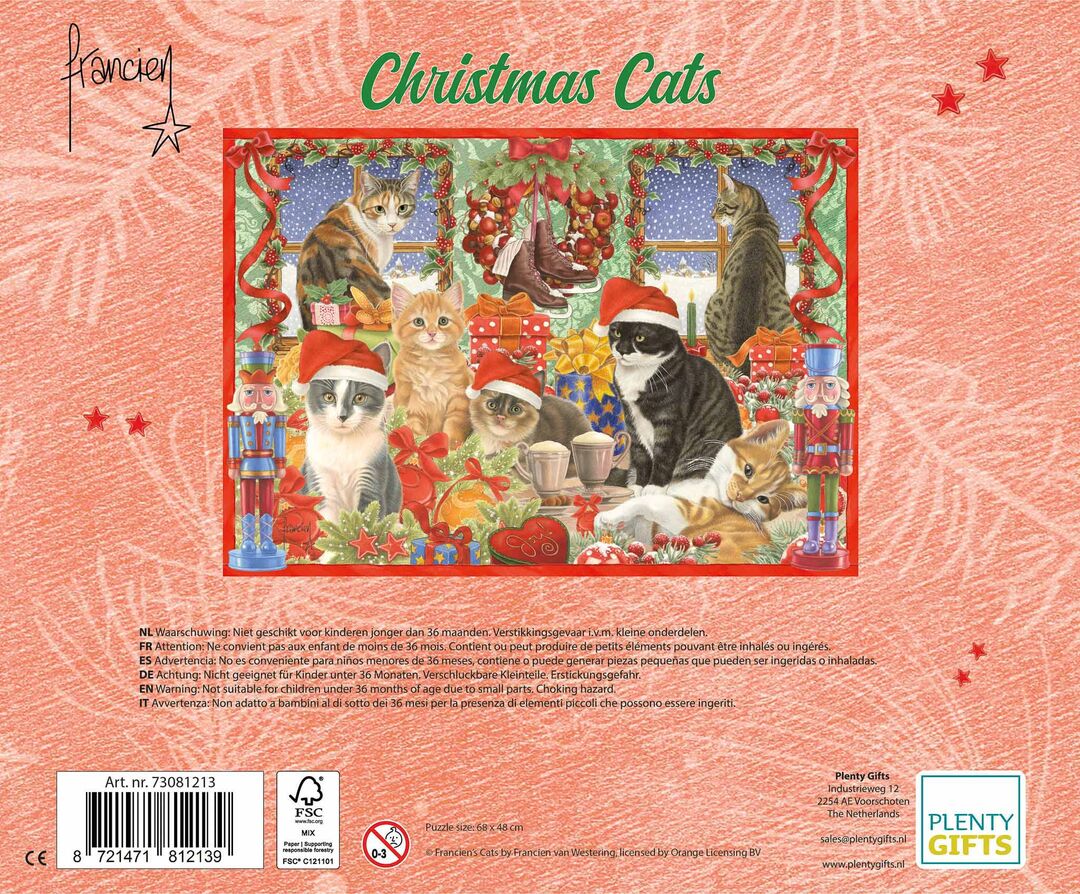 Plenty Gifts Puzzel Xms Franciens Katten