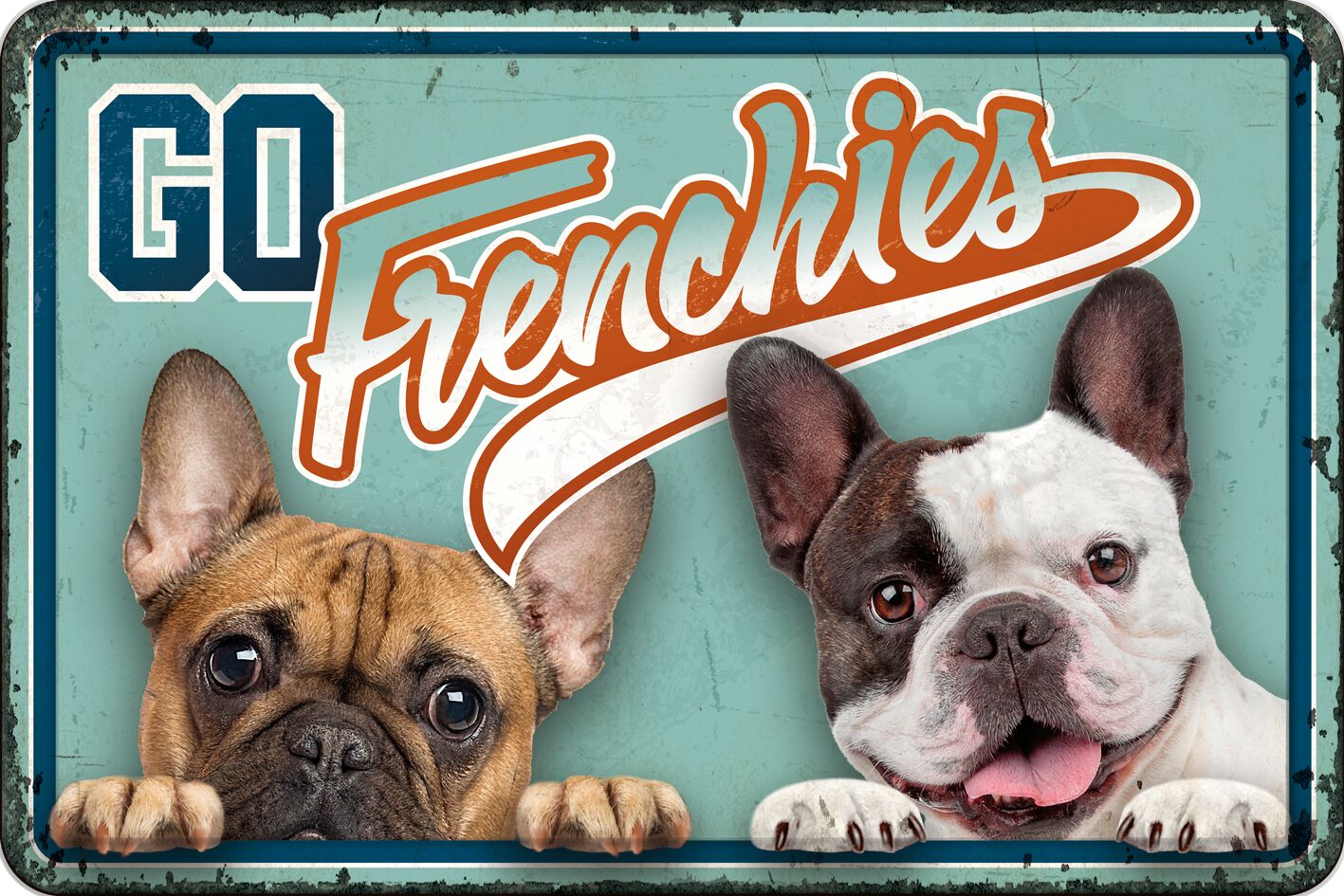 Plenty Gifts Bord blik A4 Go Frenchies (h)