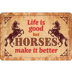Bord blik A4 Horses Make Better (h)