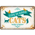 Bord blik A4 Cats Make Better (h)