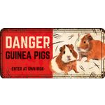 Bord blik HL Danger Guinea Pigs