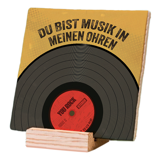 Plenty Gifts Deco Tile Du Bist Musik
