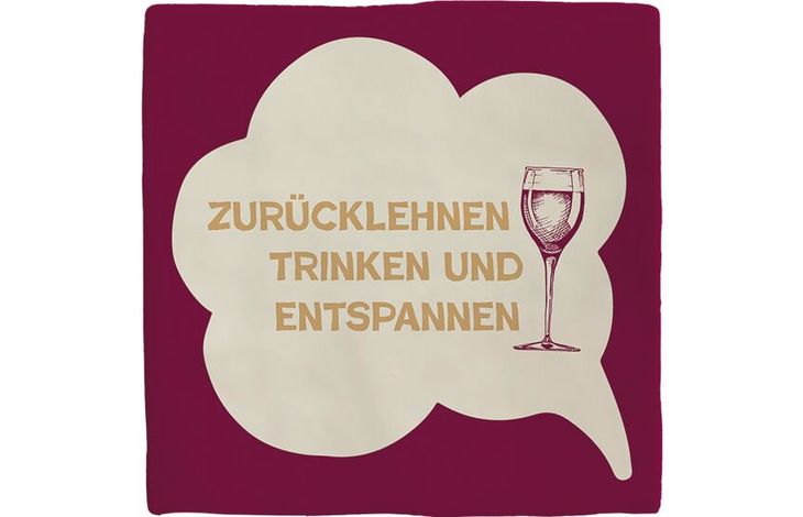Plenty Gifts Deco Tile Zurucklehnen Trinken
