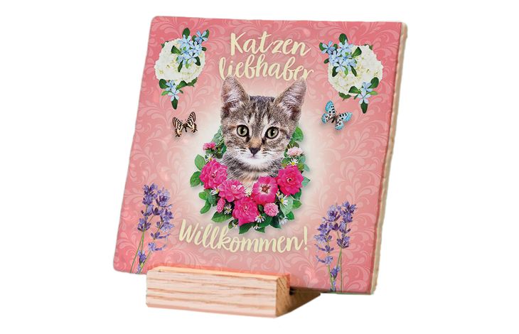 Plenty Gifts Deco Tile Katzen Liefhaber