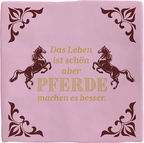 Plenty Gifts Deco Tile Pferde machen es Besser
