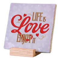 Plenty Gifts Deco Tile Life is Love