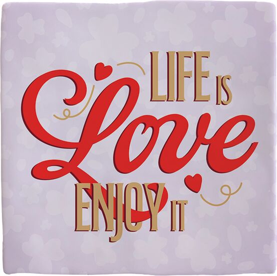 Plenty Gifts Deco Tile Life is Love