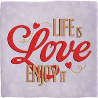 Plenty Gifts Deco Tile Life is Love