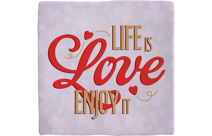 Plenty Gifts Deco Tile Life is Love