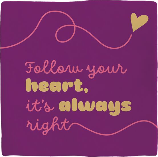 Plenty Gifts Deco Tile Follow Your Hart