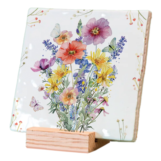 Plenty Gifts Deco Tile Flowers
