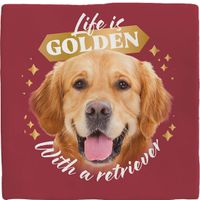 Plenty Gifts Deco Tile Golden Retriever Life