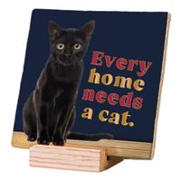 Plenty Gifts Deco Tile Black Cat Home