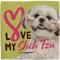Plenty Gifts Deco Tile Shih Tzu Love